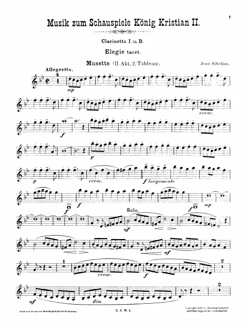 Clarinet 1, 2 (A/B♭)