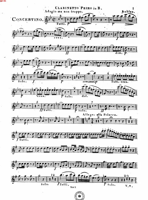 Clarinet 1, 2 (B♭)
