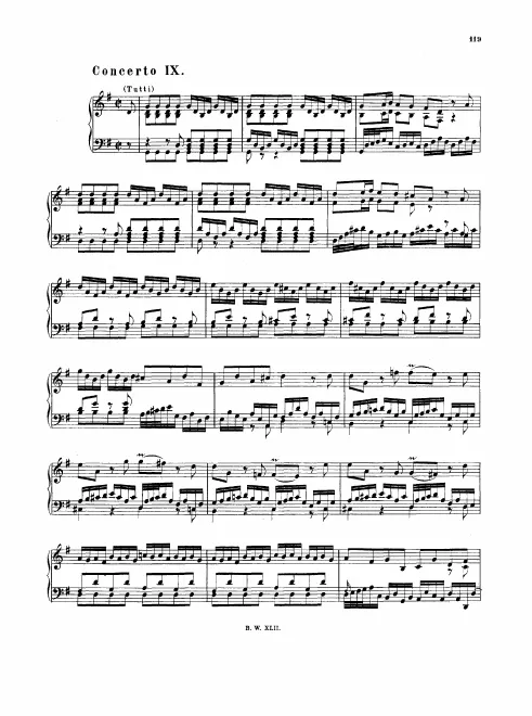 9. Concerto in G major, BWV 980