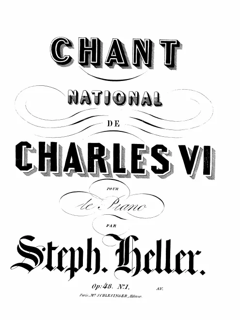 1. Chant national de Charles VI (monochrome)