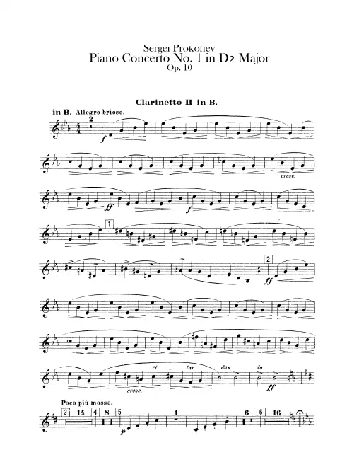 Clarinet 2 (B♭, A)