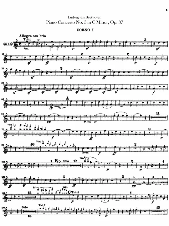 Horn 1, 2 (E♭, E)