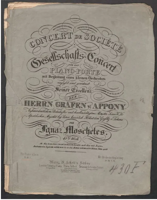 Piano (missing final pages)