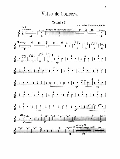 Trumpet 1, 2 (A/B♭)