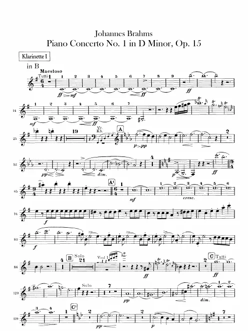 Clarinet 1 (B♭)