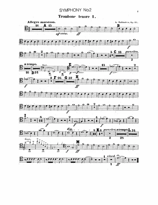 Trombone 1, 2, 3, Tuba