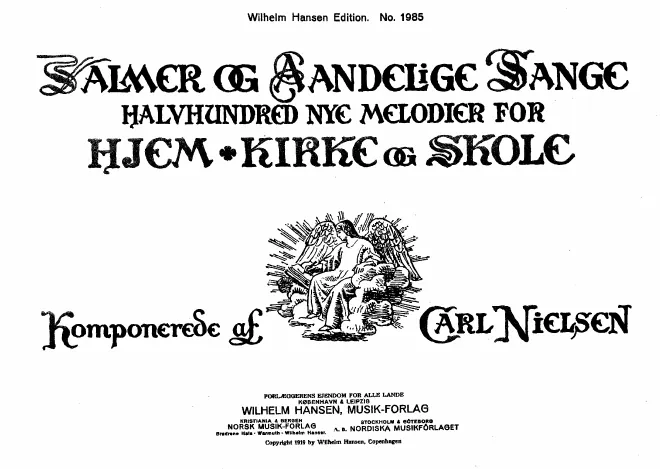 Piano Score with Song Texts