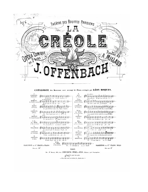 No.5, Couplets des grand parents: "Venez, ma fille" (Act I, No.7b)