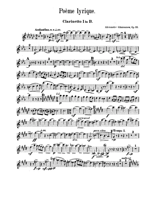 Clarinet 1, 2 (B)