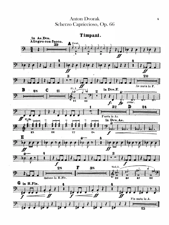 Timpani, Bass Drum/Cymbals, Triangle