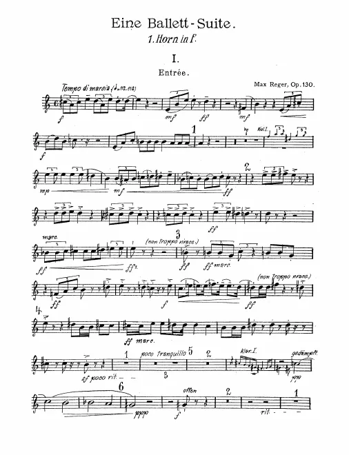 Horn 1, 2, 3, 4 (F)