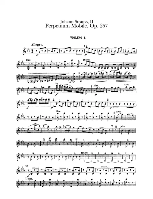 Violins I, II