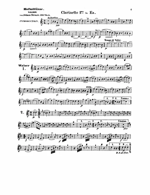 Clarinet 1 (E♭), 2 (B♭)