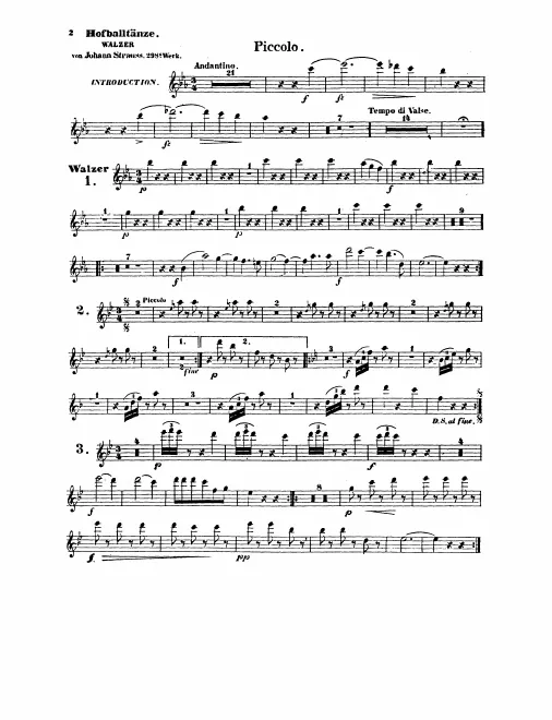 Piccolo, Flute
