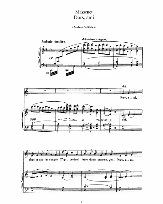 Complete Score (: high voice and piano)