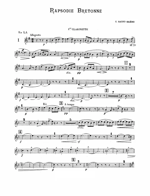 Clarinet 1/2 (A/B♭)