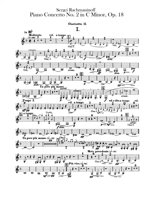 Clarinet 2 (A, B♭)