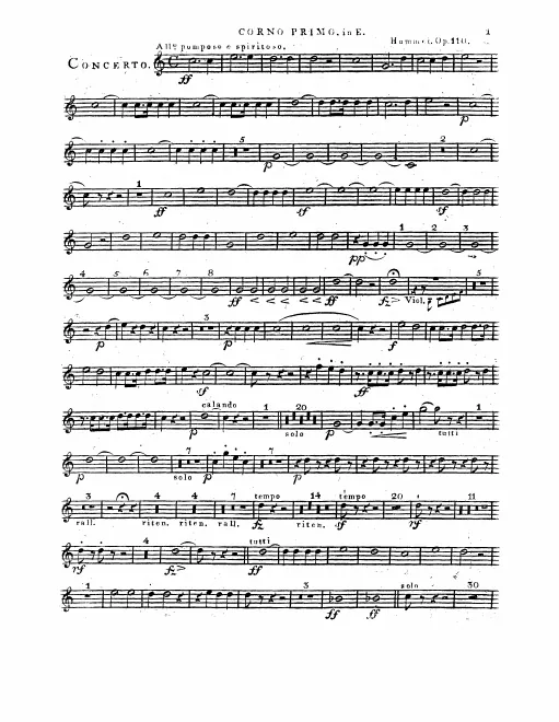 Horn 1, 2 (E/G)