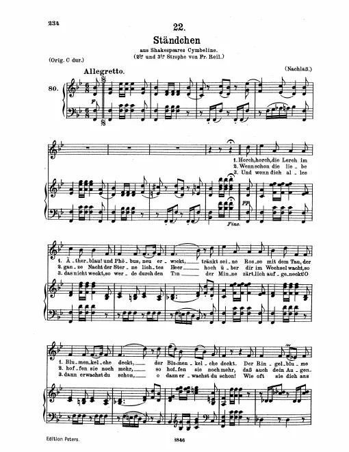 Complete Score (medium voice, transposed to B♭ major)