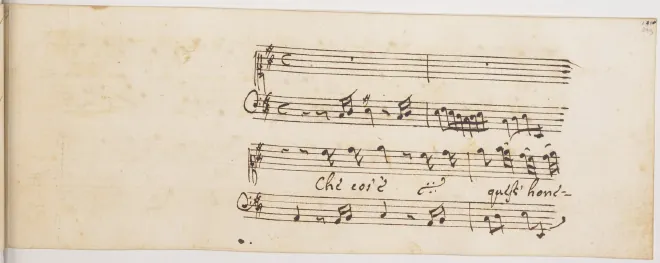 Act III, Sc.17. Aria: Che cos'è quest'onestà