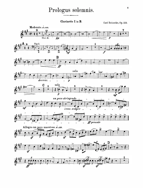 Clarinet 1, 2 (B♭)