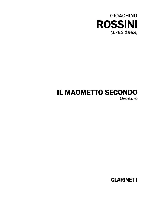 Clarinet 1, 2 (B)
