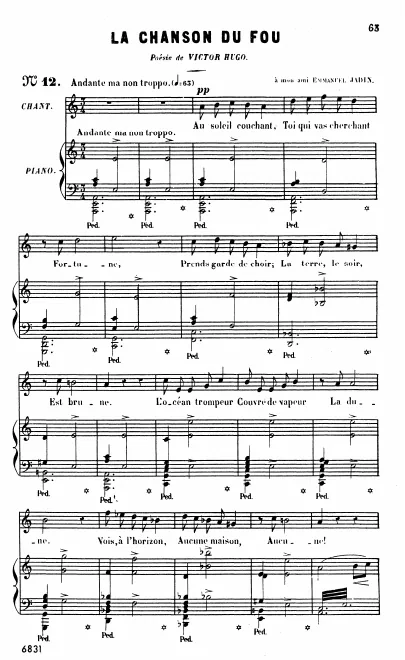 Complete Score (: high voice and piano)