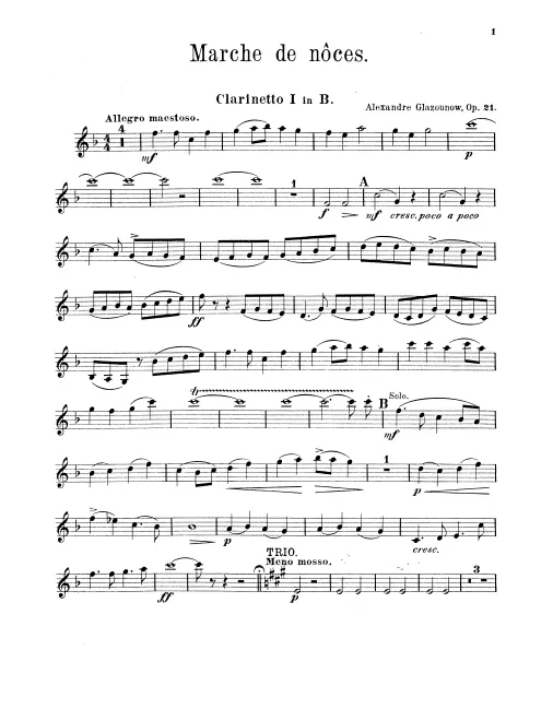 Clarinet 1, 2 (B)