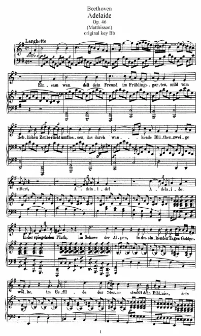 Complete Score (medium voice, transposed to G major)