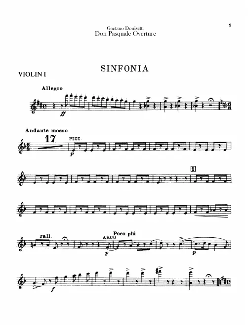 Violins I, II