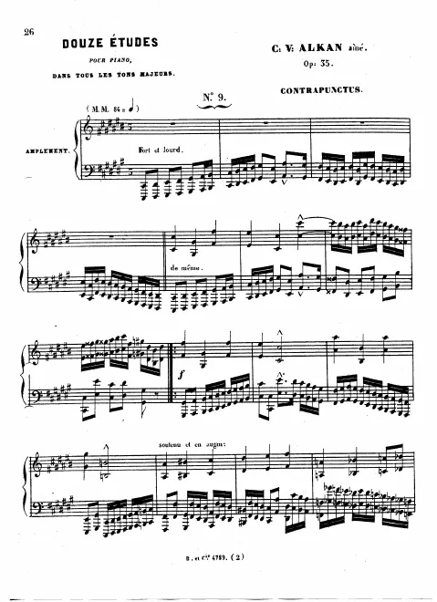 9. Contrapunctus. Amplement (C♯ major)
