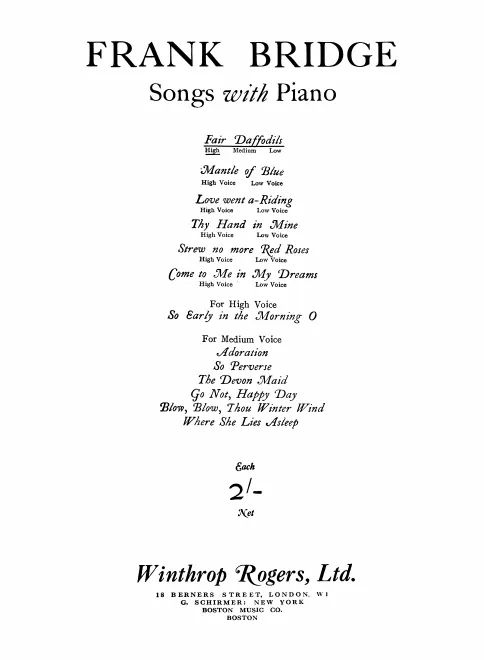 Complete Score (high voice, in A major)