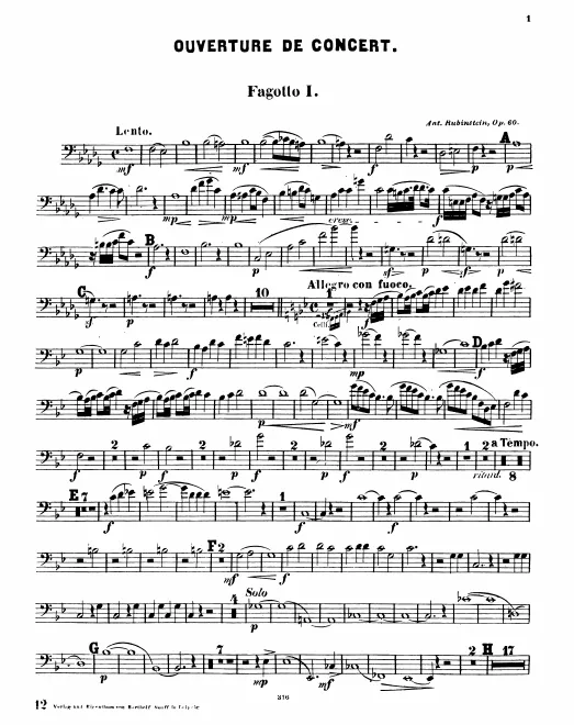 Bassoon 1, 2