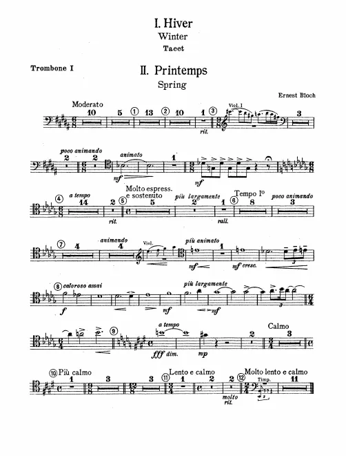 Trombone 1, 2, 3, Tuba