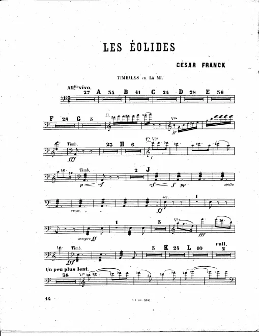Timpani, Cymbale