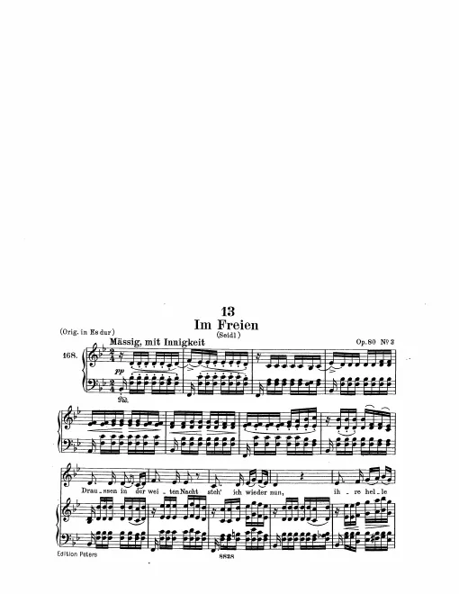 Complete Score (Low Voice, transposed to B♭ major)