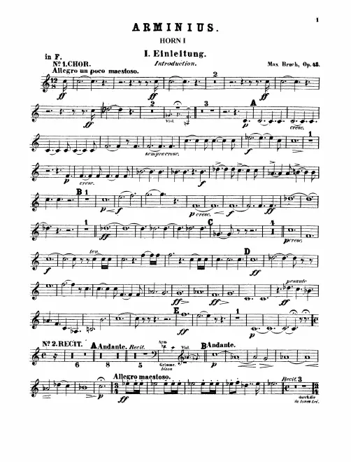 Horn 1, 2, 3, 4 (F/E♭)