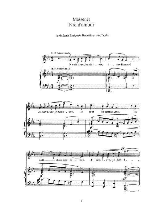 Complete Score (E♭ major: high voice and piano)