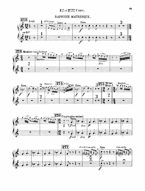 Horn 1/2 (D), 3/4 (F)