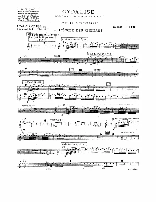 Flute 1/2 (also Piccolo 1/2), 3/4 (also Piccolo 3/4), 5/6 (also Piccolo 5/6)