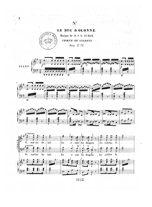 No.8, Chœur de soldats: "Vivent les batailles"