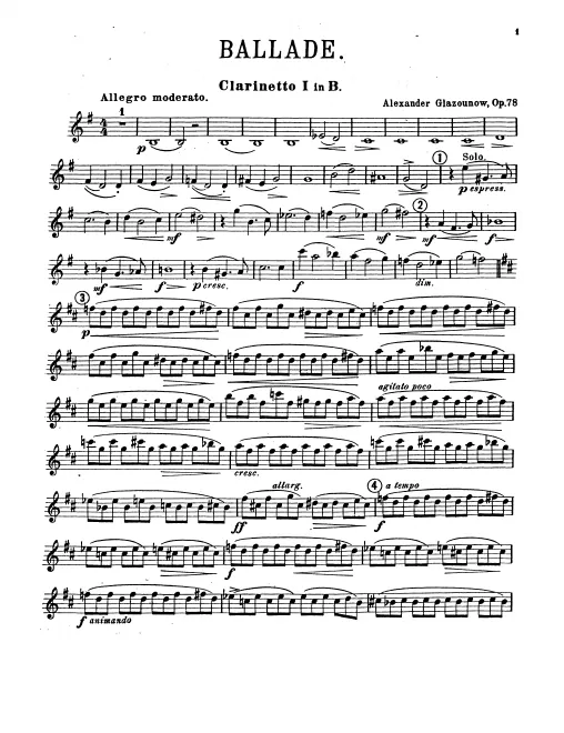 Clarinet 1, 2 (B♭)