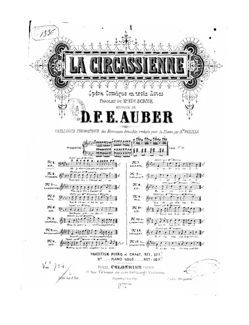 No.1, Air: "Ah! je n'en reviens pas" (Act I, No.3)