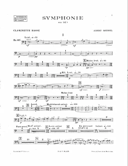 Bass Clarinet (B♭)