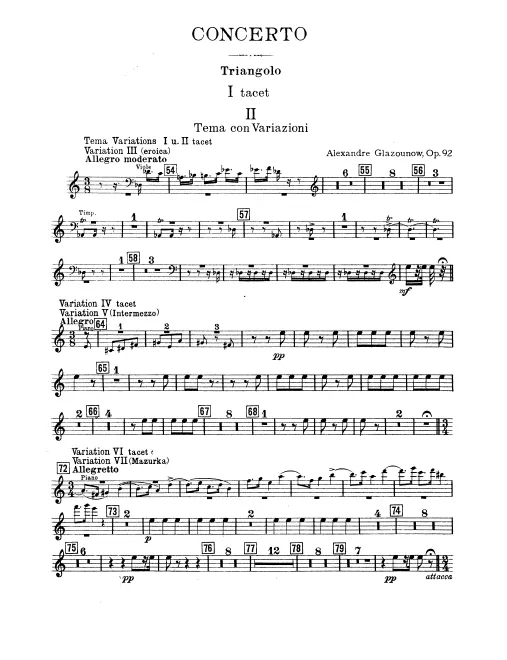 Triangle, Bass Drum/Cymbals