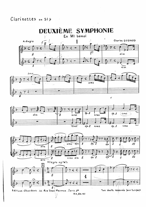 Clarinet 1/2 (B♭)
