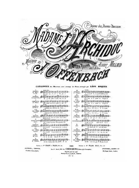 No.4 bis , Couplets des baisers: "Pardonnez-nous, monsieur" (Act I, No.5b)