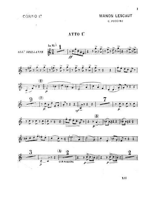 Horn 1 (E♭/E/F)