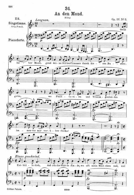 Complete Score (Medium voice, transposed to D minor)