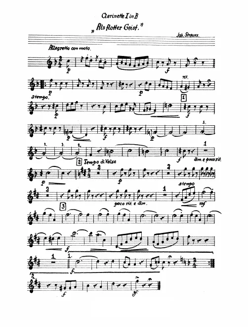 Clarinet 1, 2 (B♭)
